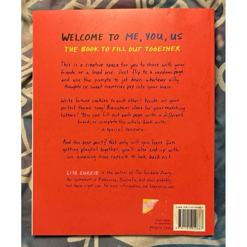 NEW Me, You & Us: A Book to Fill‎ Out Together for Couples/Best Friends/Siblings